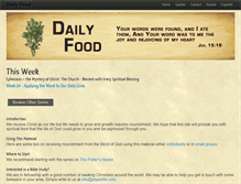 Tablet Screenshot of dailyfood.ca